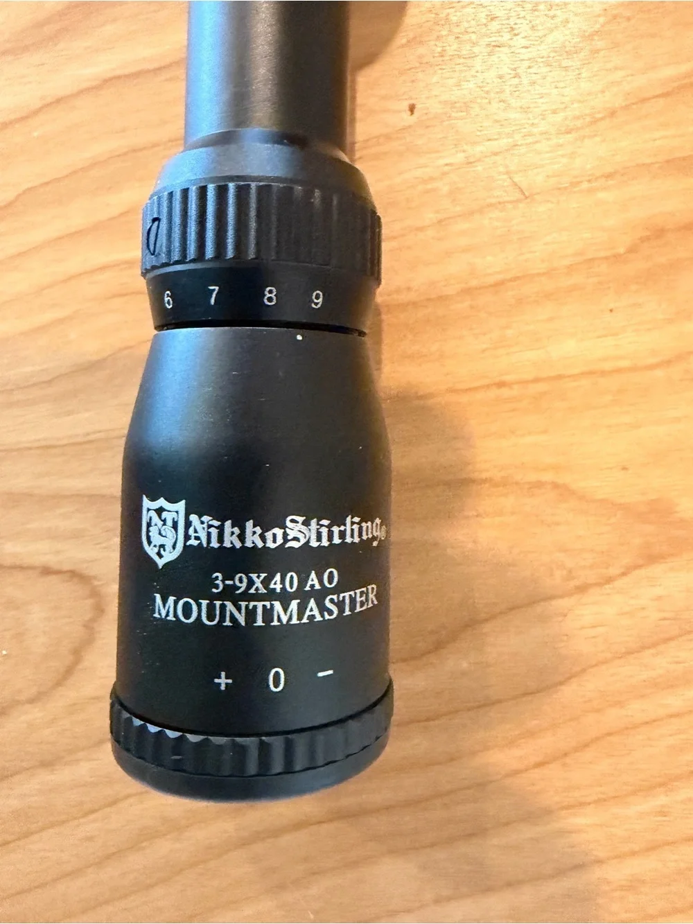 3-9x40mm Matte Black Rifle Scope - Mountmaster